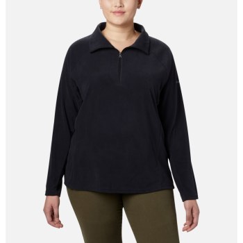 Columbia Sweater Dames, Glacial IV 1/2 Zip Plus Size Zwart, 86LZPQSFW